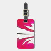 Schöne phantastische Rote Rose unter weißem Himmel Gepäckanhänger (Vorderseite vertikal)