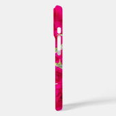 Schöne Phantastische Rote Rosen Kaleidoskop Muster Case-Mate iPhone Hülle (Rückseite / Links)