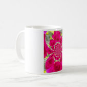 Schöne Phantastische Rote Rosen Kaleidoskop Muster Kaffeetasse (Vorderseite Links)