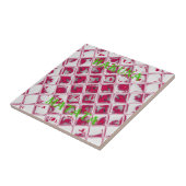 Schöne Phantastische Rote Stilelemente Spiegelbild Fliese (Seite)