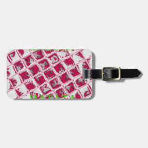 Schöne Phantastische Rote Stilelemente Spiegelbild Gepäckanhänger