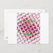 Schöne Phantastische Rote Stilelemente Spiegelbild Postkarte (Vorne/Hinten)