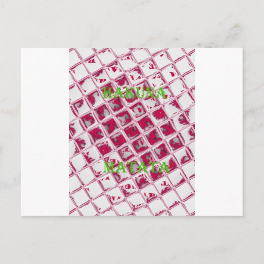 Schöne Phantastische Rote Stilelemente Spiegelbild Postkarte (Vorderseite)