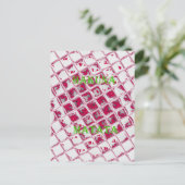 Schöne Phantastische Rote Stilelemente Spiegelbild Postkarte (Stehend Vorderseite)