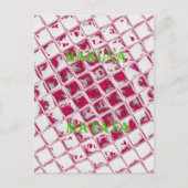 Schöne Phantastische Rote Stilelemente Spiegelbild Postkarte (Vorderseite)