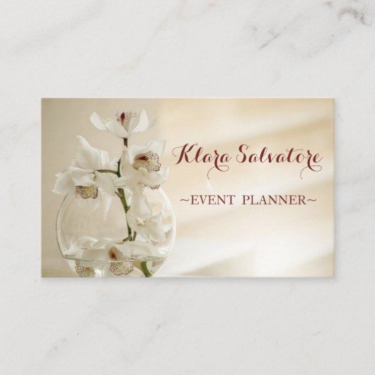 Schöne Phantastische schöne Orchidee Visitenkarte (Vorderseite)