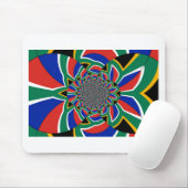 Schöne phantastische Südafrikanische Fahne Kunst Mousepad (Mit Mouse)