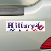 Schöne Phantastische USA Hillary 4 You Snow-Cap Te Autoaufkleber (Auf Auto)