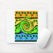 Schöne Phantastische Wavy Summer Wave Floral Color Mousepad (Mit Mouse)