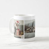 Schöne Phantastische Weihnachtsfoto Collage Tasse (Vorderseite Links)