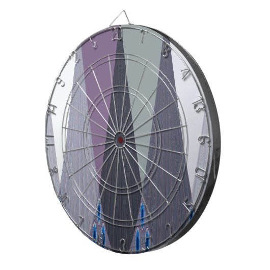 Schöne Phantastische Zickzack Design Kunst, Dichtu Dartscheibe (Vorderseite rechts)