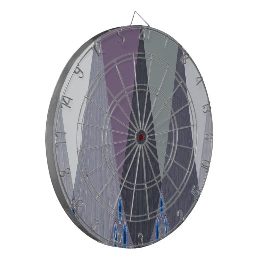 Schöne Phantastische Zickzack Design Kunst, Dichtu Dartscheibe (Vorderseite Links)