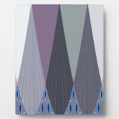 Schöne Phantastische Zickzack Design Kunst, Dichtu Fotoplatte (Vorderseite)