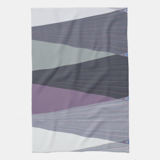 Schöne Phantastische Zickzack Design Kunst, Dichtu Geschirrtuch (Vertikal)