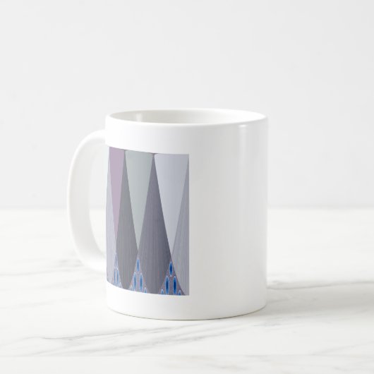 Schöne Phantastische Zickzack Design Kunst, Dichtu Kaffeetasse (Vorderseite Links)