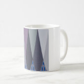 Schöne Phantastische Zickzack Design Kunst, Dichtu Kaffeetasse (VorderseiteRechts)