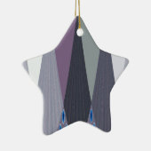 Schöne Phantastische Zickzack Design Kunst, Dichtu Keramikornament (Rechts)