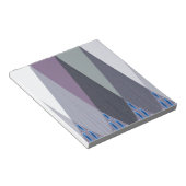 Schöne Phantastische Zickzack Design Kunst, Dichtu Notizblock (angewinkelt)