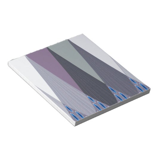 Schöne Phantastische Zickzack Design Kunst, Dichtu Notizblock (angewinkelt)