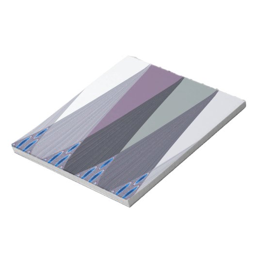 Schöne Phantastische Zickzack Design Kunst, Dichtu Notizblock (Rotiert)