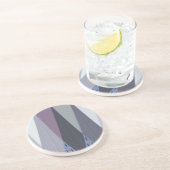 Schöne Phantastische Zickzack Design Kunst, Dichtu Sandstein Untersetzer (Seite)