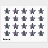Schöne Phantastische Zickzack Design Kunst, Dichtu Stern-Aufkleber (Blatt)