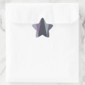 Schöne Phantastische Zickzack Design Kunst, Dichtu Stern-Aufkleber (Tasche)