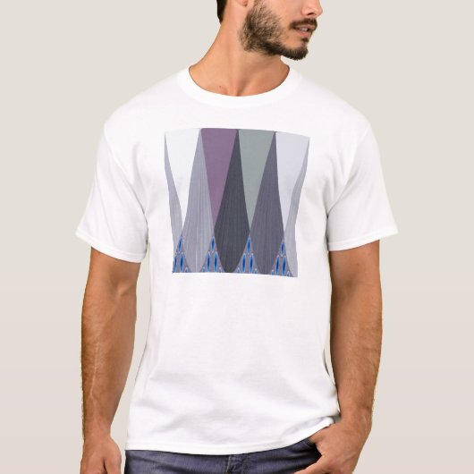 Schöne Phantastische Zickzack Design Kunst, Dichtu T-Shirt (Vorderseite)
