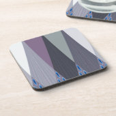 Schöne Phantastische Zickzack Design Kunst, Dichtu Untersetzer (Linke Seite)