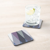 Schöne Phantastische Zickzack Design Kunst, Dichtu Untersetzer (Rechte Seite)