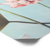 Schöne photomechanische Drucke von Lotus-Blume (Ecke)