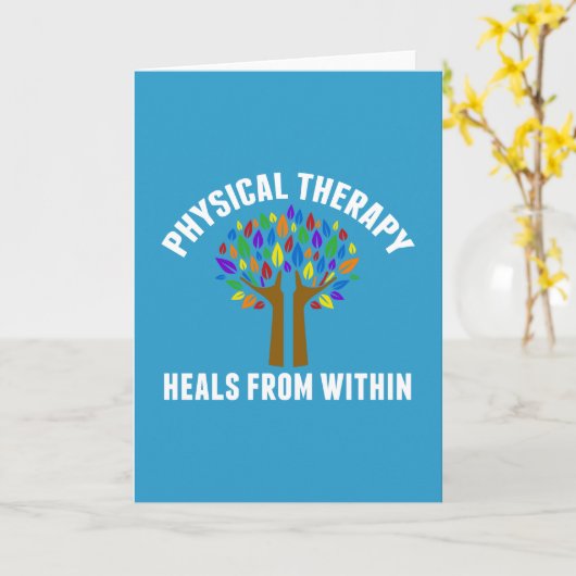 Schöne Physikaltherapie Inspirationsquelle Zitat Karte (Gelbe Blume)