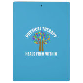 Schöne Physikaltherapie Inspirationsquelle Zitat Klemmbrett (Rückseite)