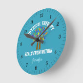 Schöne Physikaltherapie Inspirationsquelle Zitat Runde Wanduhr (Winkel)