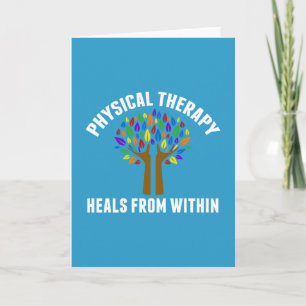 Schöne Physiotherapie-Inspirationszitat Karte
