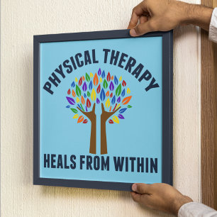 Schöne Physiotherapie-Inspirationszitat Poster
