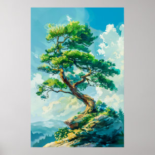 Schöne Pine Tree Poster