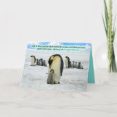 Schöne Pinguin-Schrift 1 John 4:16: Karte (Vorderseite)