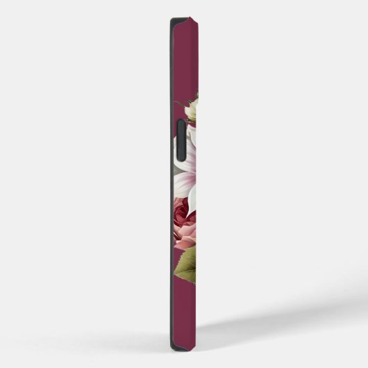 Schöne Pink and Cream Florals iPhone Case (Rückseite / Rechts)