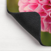 Schöne Pink Ball Dahlia Blume Mousepad (Ecke)