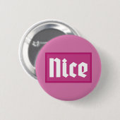 Schöne Pink Box Typografie Schaltfläche Button (Vorne & Hinten)