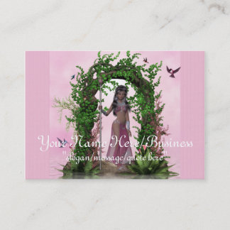 Schöne Pink Elf Fantasy Business Cards Visitenkarte