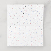 Schöne Pink Flamingo Platzkarte (Innenseite Aufgefaltet)