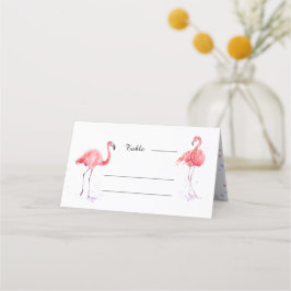 Schöne Pink Flamingo Platzkarte