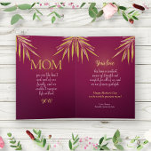 Schöne Pink Gold Palms Custom Mother Day Karte