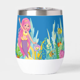 Schöne PINK HAIR Meerjungfrau