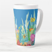 Schöne PINK HAIR Meerjungfrau Milchtasse (Rechte Ecke)