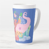 Schöne PINK HAIR Meerjungfrau spielt einen Fisch u Milchtasse (Rechte Ecke)