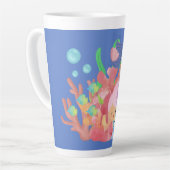 Schöne PINK HAIR Meerjungfrau spielt einen Fisch u Milchtasse (Linke Ecke)