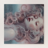 Schöne Pink Hair Mermaid Puzzle (Horizontal)